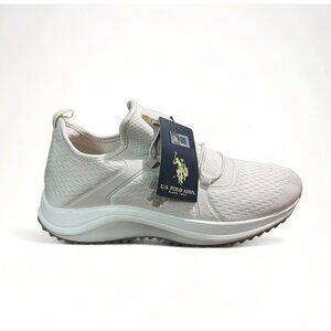 U.S. Polo Assn. Women's Lace-Up Sneakers Breathable Mesh Athletic Shoes Size 10